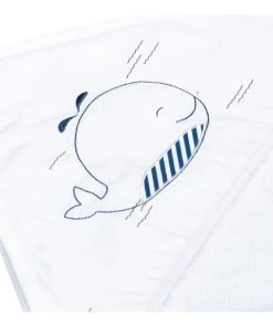 Alternative view of Sauthon Cape De Bain 75x75cm Et Gant En Coton Blanc