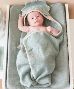 Noukie's Cape De Bain Avec Gant Dinosaure Vert (75 X 75 Cm) -Bloom-boutique cape de bain avec gant dinosaure vert 75 x 75 cm 5