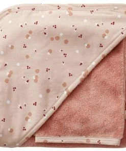 BB&CO Cape De Bain Avec Gant Imprimé Rose (70 X 70 Cm)