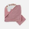 Noukie's Cape De Bain Avec Gant Licorne Rose (75 X 75 Cm)