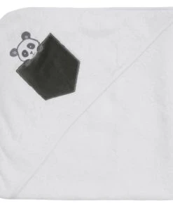 Sensei Maison Cape De Bain Bébé Blanc 75x75 Cm