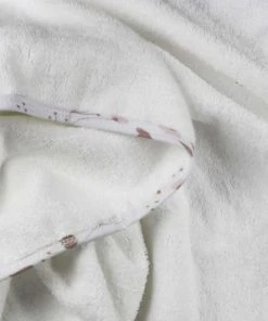 KINOUSSES Cape De Bain Bébé Blanc Coton Bio -Bloom-boutique cape de bain bebe blanc coton bio 3
