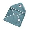 Becquet Cape De Bain Bébé Bleu 70x70 En Coton