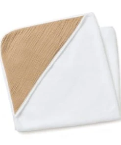 Cocoeko Cape De Bain Bébé Bleu Glacier -Bloom-boutique cape de bain bebe camel 2