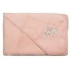 Sensei Maison Cape De Bain Bébé En Coton Peigné Poudre 75x75 Cm