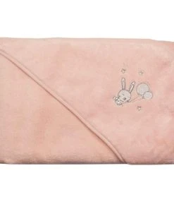 Sensei Maison Cape De Bain Bébé En Coton Peigné Poudre 75x75 Cm