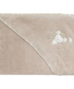 Sensei Maison Cape De Bain Bébé En Coton Peigné Blanc 75x75 Cm -Bloom-boutique cape de bain bebe en coton peigne sable 75x75 cm baby soft mouse stick