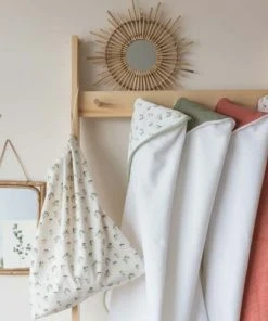 Cocoeko Cape De Bain Bébé Vert Sauge -Bloom-boutique cape de bain bebe vert sauge 5