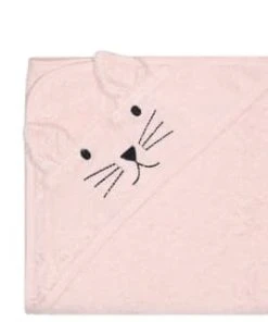 Kindsgut Cape De Bain Chat En Coton Rose