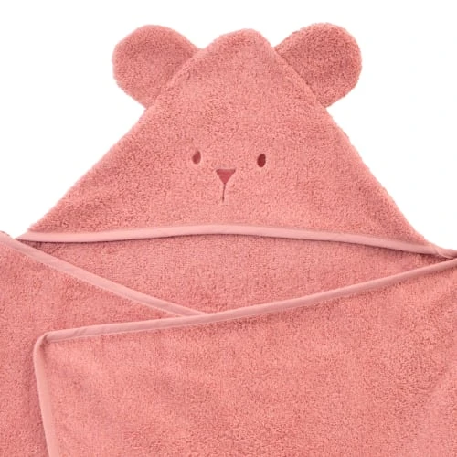 Little Crevette Cape De Bain Coton Bio Bois De Rose 70x140 Cm 2 Little Crevette Cape De Bain Coton Bio Bois De Rose 70x140 Cm – Image 2