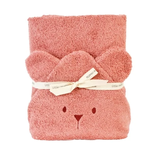 Little Crevette Cape De Bain Coton Bio Bois De Rose 70x140 Cm 3 Little Crevette Cape De Bain Coton Bio Bois De Rose 70x140 Cm – Image 3