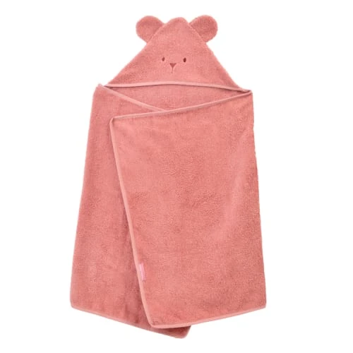 Little Crevette Cape De Bain Coton Bio Bois De Rose 70x140 Cm 1 Little Crevette Cape De Bain Coton Bio Bois De Rose 70x140 Cm