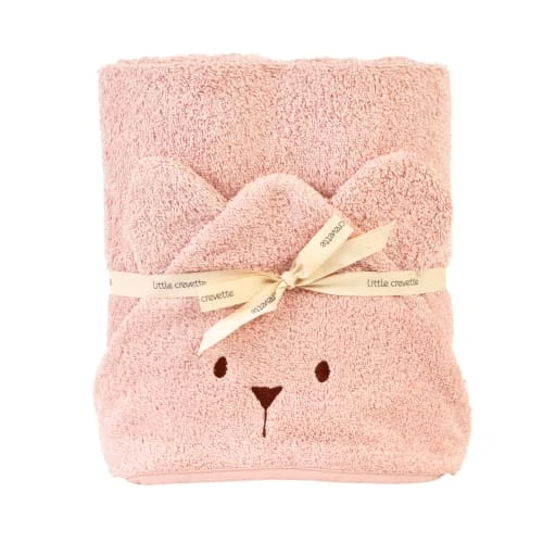 Little Crevette Cape De Bain Coton Bio Pétale De Rose 70x140 Cm 3 Little Crevette Cape De Bain Coton Bio Pétale De Rose 70x140 Cm – Image 3