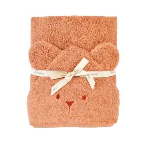 Little Crevette Cape De Bain Coton Bio Terracotta 70x140 Cm 3 Little Crevette Cape De Bain Coton Bio Terracotta 70x140 Cm – Image 3