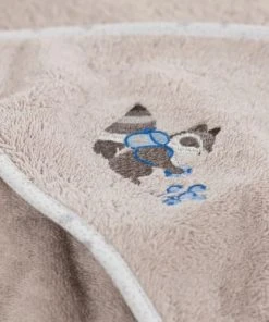 Carré Blanc Cape De Bain Coton Biologique Beige 80 X 80 Cm -Bloom-boutique cape de bain coton biologique beige 80 x 80 cm 2