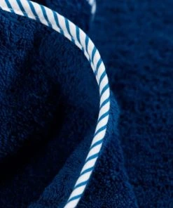 Carré Blanc Cape De Bain Coton Biologique Bleu 80 X 80 Cm -Bloom-boutique cape de bain coton biologique bleu 80 x 80 cm 3