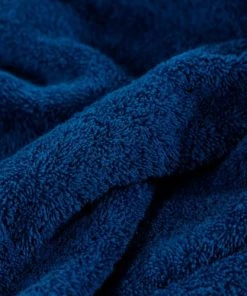 Carré Blanc Cape De Bain Coton Biologique Bleu 80 X 80 Cm -Bloom-boutique cape de bain coton biologique bleu 80 x 80 cm 5