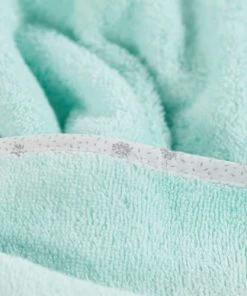 Carré Blanc Cape De Bain Coton Biologique Céladon 80 X 80 Cm -Bloom-boutique cape de bain coton biologique celadon 80 x 80 cm 4