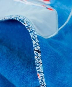 Carré Blanc Cape De Bain Coton Bleu 80 X 80 Cm -Bloom-boutique cape de bain coton bleu 80 x 80 cm 10