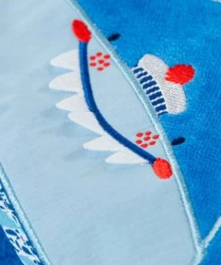 Carré Blanc Cape De Bain Coton Bleu 80 X 80 Cm -Bloom-boutique cape de bain coton bleu 80 x 80 cm 8