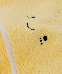 Carré Blanc Cape De Bain Coton Jaune 80 X 80 Cm -Bloom-boutique cape de bain coton jaune 80 x 80 cm 2