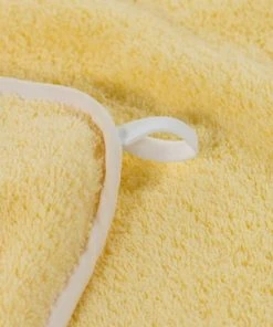 Carré Blanc Cape De Bain Coton Jaune 80 X 80 Cm -Bloom-boutique cape de bain coton jaune 80 x 80 cm 4