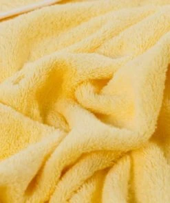 Carré Blanc Cape De Bain Coton Jaune 80 X 80 Cm -Bloom-boutique cape de bain coton jaune 80 x 80 cm 5