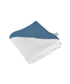 Home Maison Cape De Bain En Gaze De Coton Et éponge Rose 75 X 75 -Bloom-boutique cape de bain en gaze de coton et eponge bleu fonce 75 x 75 1