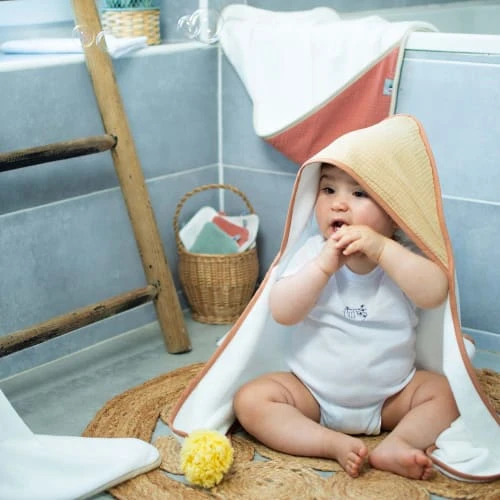 SEVIRA KIDS Cape De Bain En Gaze De Coton Taille Unique 3 SEVIRA KIDS Cape De Bain En Gaze De Coton Taille Unique – Image 3