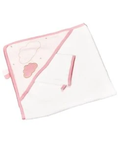 Sauthon Cape De Bain Et Gant 75x75cm En Coton Blanc