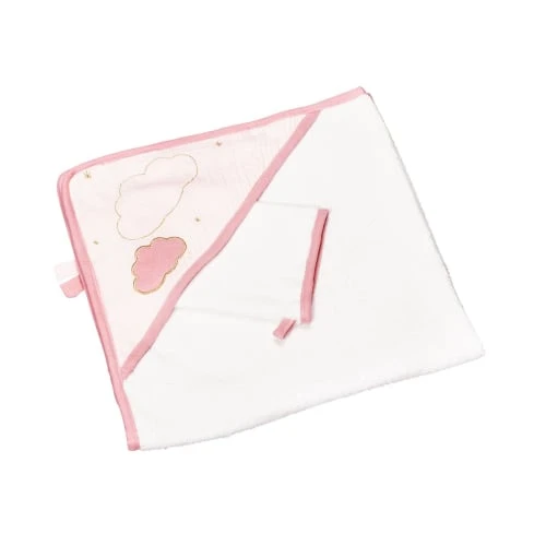 Sauthon Cape De Bain Et Gant 75x75cm En Coton Blanc 1 Sauthon Cape De Bain Et Gant 75x75cm En Coton Blanc