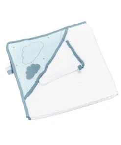 Sauthon Cape De Bain Et Gant 75x75cm En Coton Blanc
