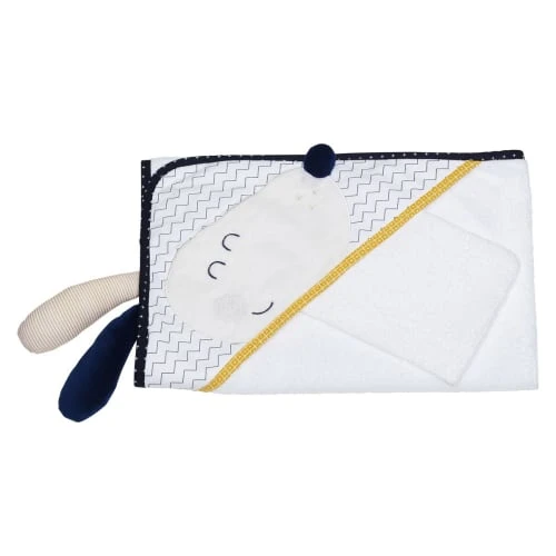 Sauthon Cape De Bain Et Gant 75x75cm En Coton Blanc 1 Sauthon Cape De Bain Et Gant 75x75cm En Coton Blanc
