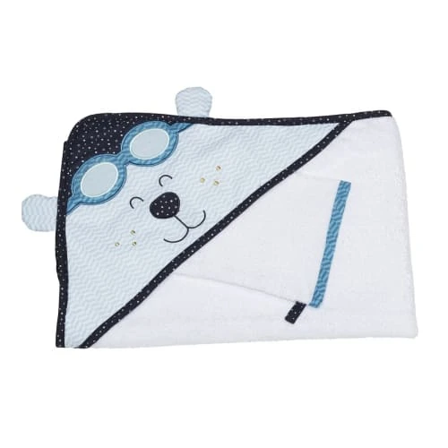 Sauthon Cape De Bain Et Gant 75x75cm En Coton Blanc 1 Sauthon Cape De Bain Et Gant 75x75cm En Coton Blanc