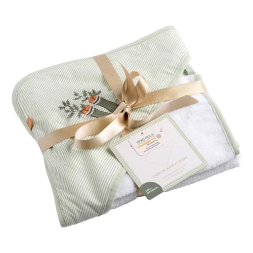 Sauthon Cape De Bain + Gant Botanica (75 X 75 Cm) 2 Sauthon Cape De Bain + Gant Botanica (75 X 75 Cm) – Image 2