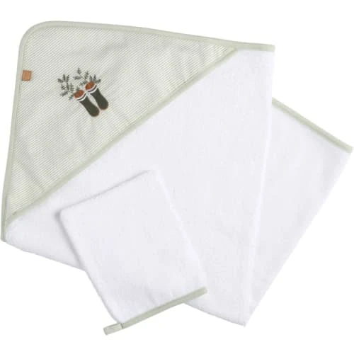Sauthon Cape De Bain + Gant Botanica (75 X 75 Cm) 1 Sauthon Cape De Bain + Gant Botanica (75 X 75 Cm)