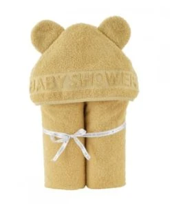 Little Crevette Cape De Bain Jaune Moutarde Coton Bio 60x120 Cm 11 Little Crevette Cape De Bain Jaune Moutarde Coton Bio 60x120 Cm -Bloom-boutique cape de bain jaune moutarde coton bio 60x120 cm babyshower 2
