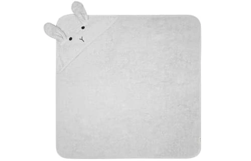 Kindsgut Cape De Bain Lapin En Coton Gris 2 Kindsgut Cape De Bain Lapin En Coton Gris – Image 2