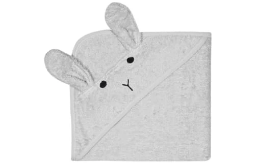 Kindsgut Cape De Bain Lapin En Coton Gris 1 Kindsgut Cape De Bain Lapin En Coton Gris