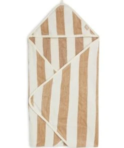 Jollein Cape De Bain Rayée Biscuit (75 X 75 Cm)