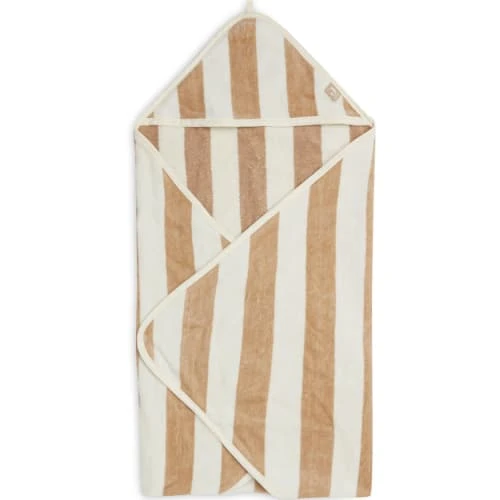 Jollein Cape De Bain Rayée Biscuit (75 X 75 Cm) 1 Jollein Cape De Bain Rayée Biscuit (75 X 75 Cm)