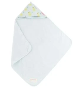Alternative view of Little Crevette Cape De Bain Turquoise Coton Bio 75x75 Cm