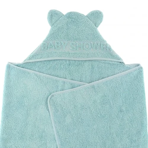 Little Crevette Cape De Bain Vert Céladon Coton Bio 60x120 Cm 3 Little Crevette Cape De Bain Vert Céladon Coton Bio 60x120 Cm – Image 3