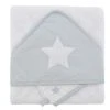 Home Maison Coffret Sortie De Bain Brodée + Gant étoile Bébé Gris