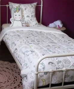 Actome Couette 140x200cm + Taie + Coussin Déco