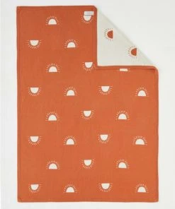 Noukie's Couverture 75 X 100 Cm En Tricot, Caramel