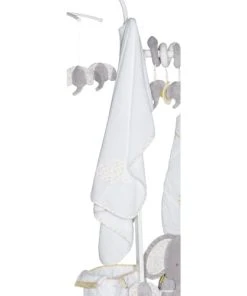 BabyPrice Couverture Bébé 75x0.5cm En Polyester Blanc -Bloom-boutique couverture bebe 75x0 5cm en polyester blanc 4