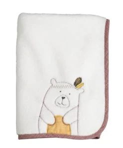 Sauthon Couverture Bébé 75X100cm En Polyester Blanc