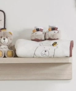 Sauthon Couverture Bébé 75X100cm En Polyester Blanc -Bloom-boutique couverture bebe 75x100cm en polyester blanc 3