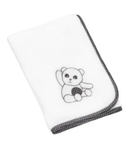 Sauthon Couverture Bébé 75x100cm En Polyester Blanc
